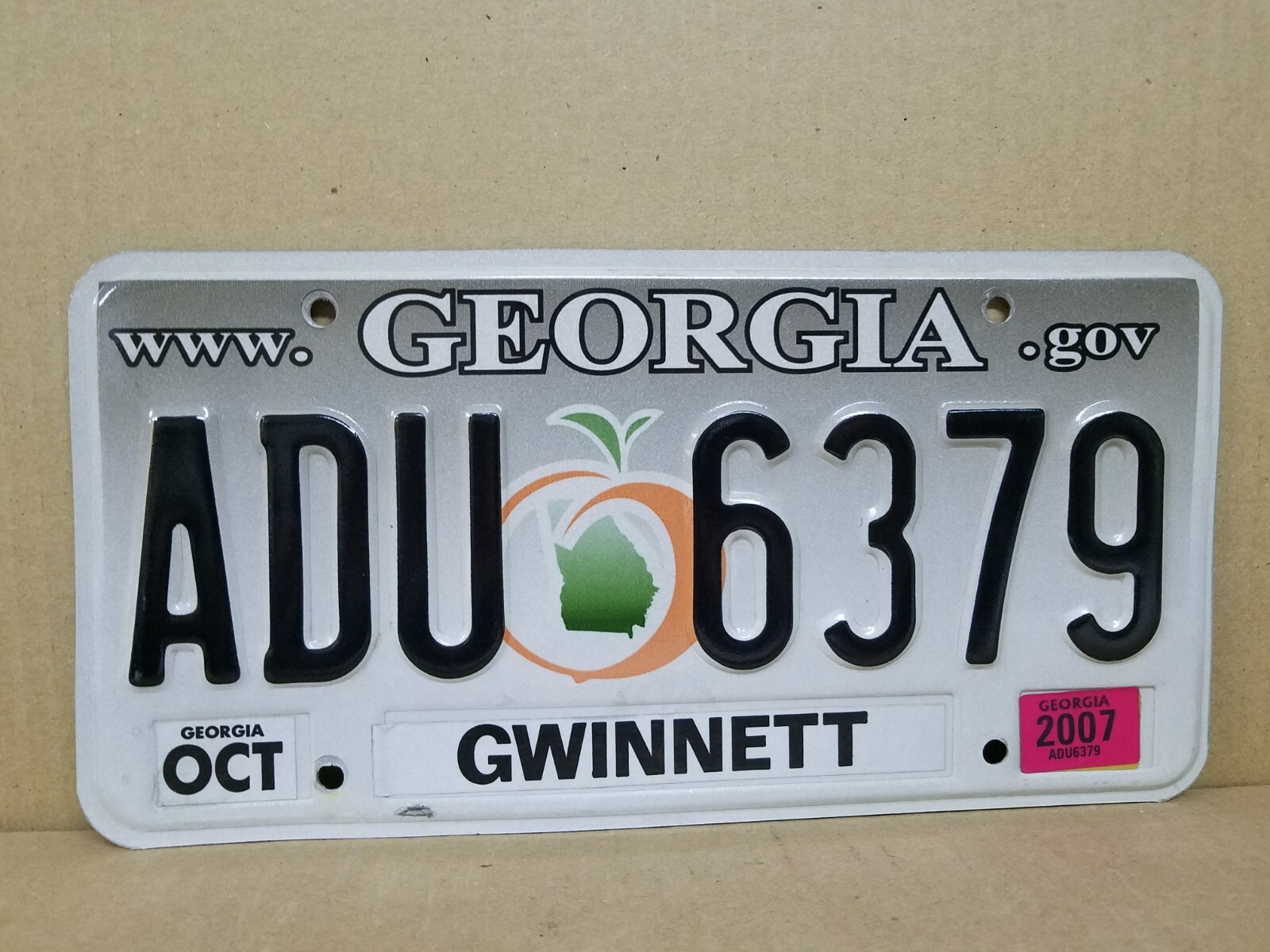 809 County ADU6379 EMBOSSED License Plate 2007 eBay