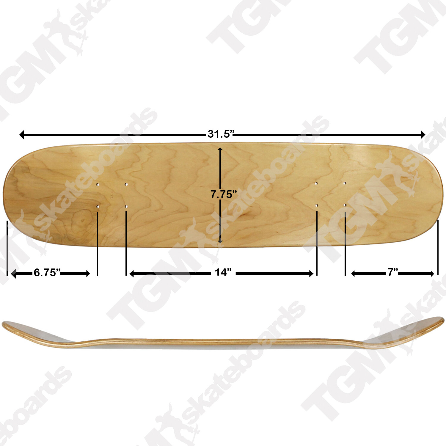 Moose Complete Skateboard STAINED BLUE 7.75" Silver/White ASSEMBLED