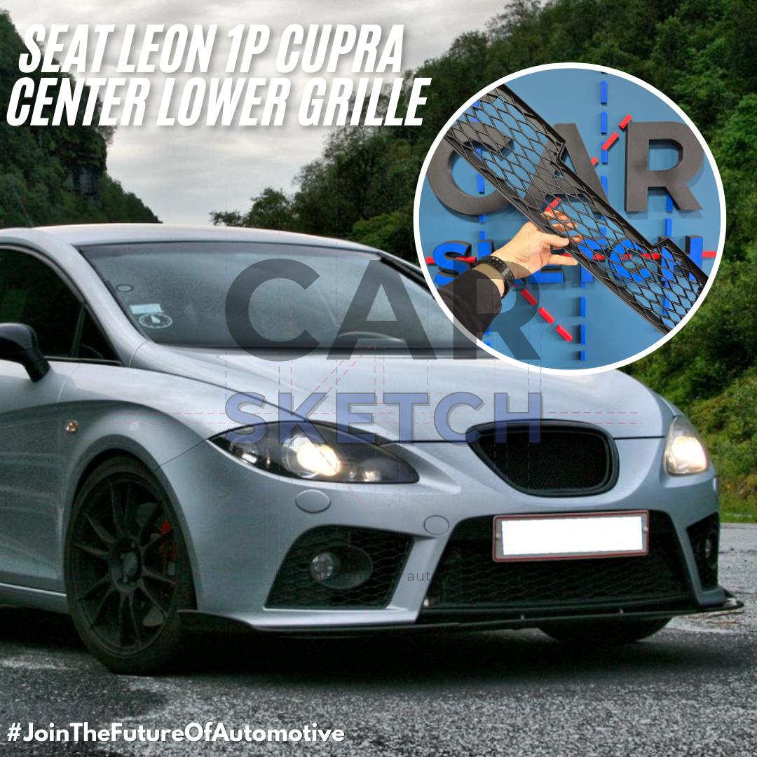 LEVORG（レヴォーグ）用フロントアンダーグリル | コラゾン に適合する セアト レオン クプラ FR 2009 2010 2011 2012 フロント バンパー フォグランプ メッシュ グリル