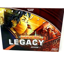 Pandemic: Legacy, Season 1, Z-Man Board Game Red Edition 100% Complete - EUC