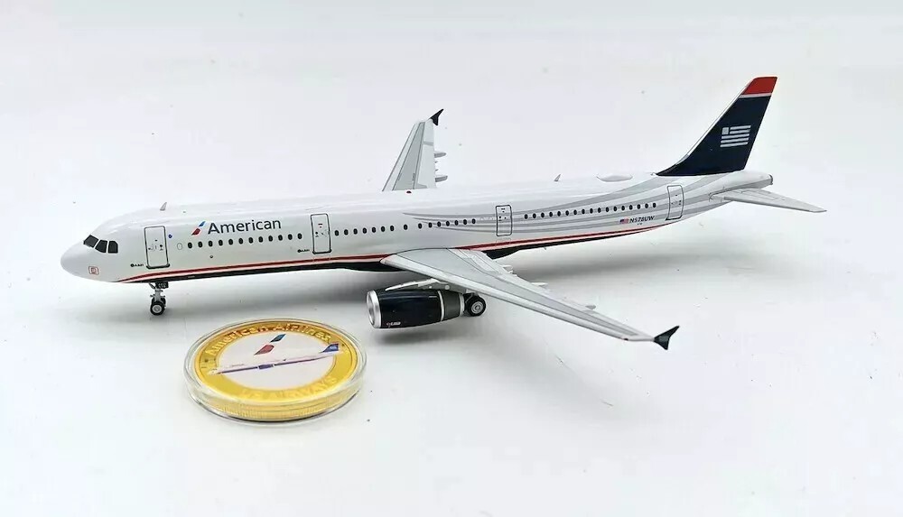 INFLIGHT200 AMERICAN AIRLINES A321-231 US AIRWAYS 1:200 IF321AA578 CON SOPORTE Y MONEDA