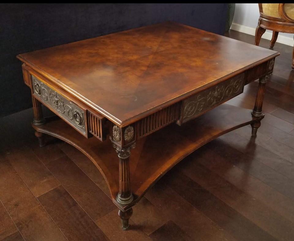 Vintage Wood Coffee Table eBay