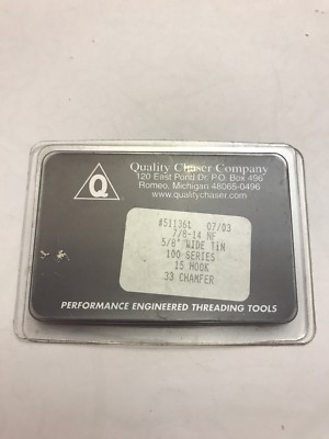 Quality Chaser Company 7/8-14 NF, 5/8  Wide TiN 100 Series 15 Hook 33 Chamfer