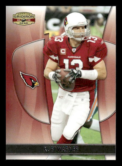 2009 Donruss Gridiron Gear #52 Kurt Warner Arizona Cardinals