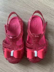 girls red jelly shoes