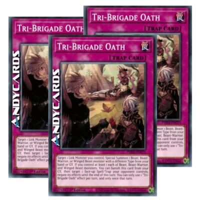 3x TRI-BRIGADE OATH   (Tri-Brigade Eid)   Common   PHRA EN071   YUGIOH!