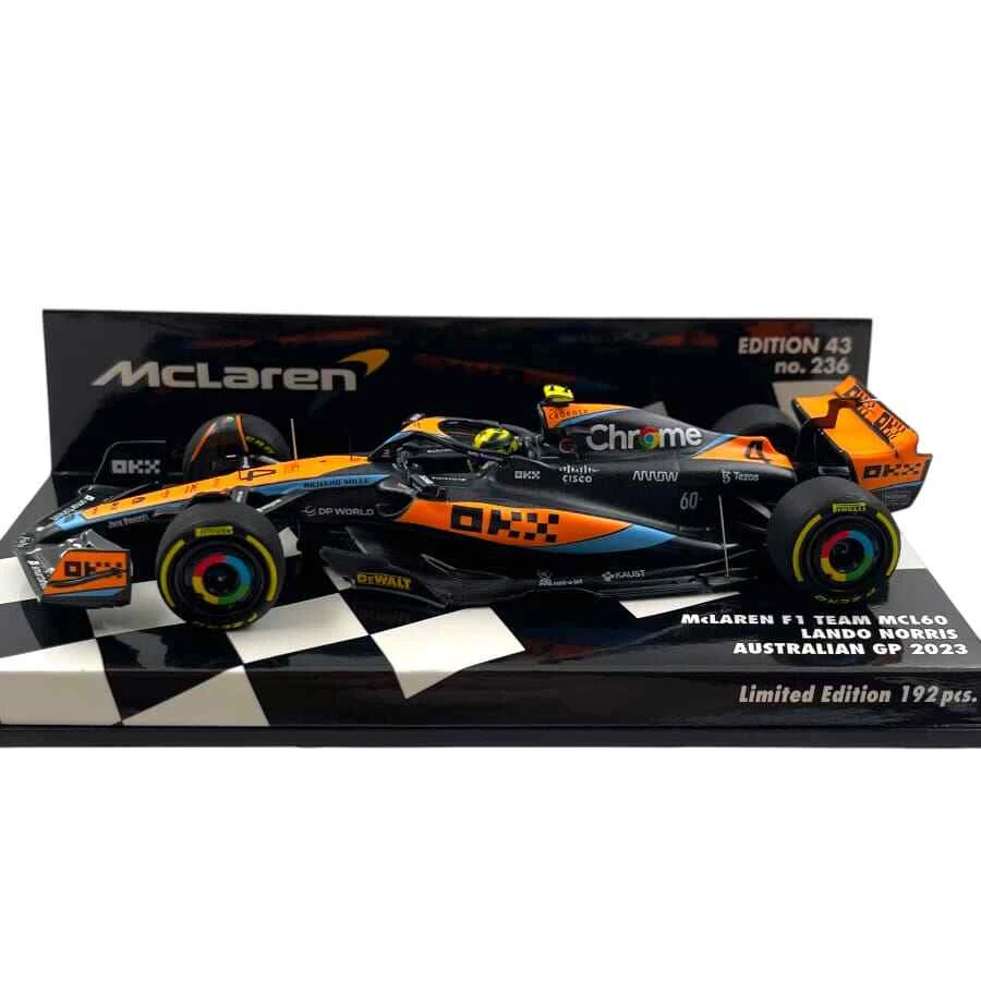 Modellino F1 Minichamps 1/43 McLaren MCL60 L. Norris #4 Australian GP 2023 Li... - Immagine 3 di 4