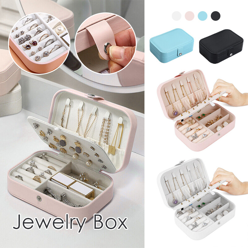 3 parts Portable Jewellery Box Organizer Boxes Jewelry Ornaments