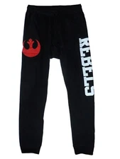 Star Wars Rebels Men's Black Elastic/Drawstring Waistband Jogger Pants - NWT