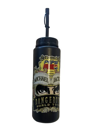1993 Michael Jackson Dangerous World Tour Water Bottle MEGA RARE