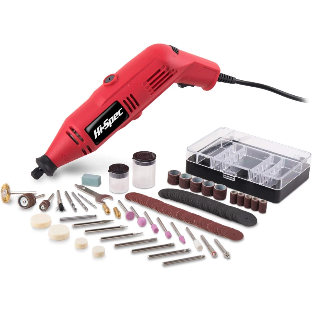 121Pcs 130W Rotary Power Tool Kit Set DIY Corded Engrave Cut Drill Grind Sand