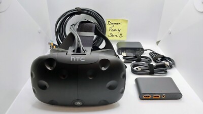 🔥 HTC VIVE Virtual Reality VR Headset ONLY 🔥 + Cables + Linkbox