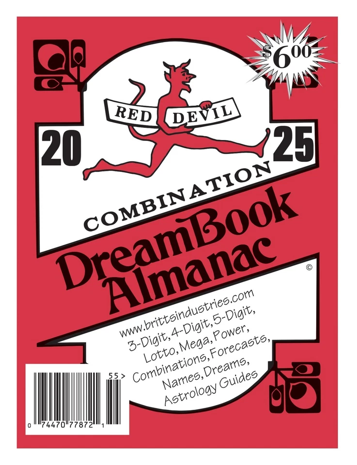 2025 Red Devil Combination Dream Book - Lottery Book - Lottery