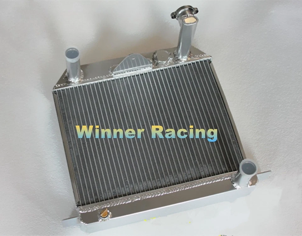 Radiador de aluminio Fit Morgan 4/4 1600 Ford Kent Crossflow motor 1.6L 1968-1993 Foto 2 de 4