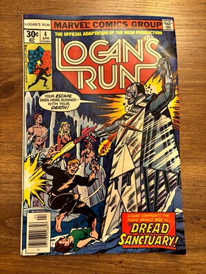 Logan's Run # 4 FN/VF Marvel Comic Book  11 J269