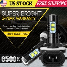 2Pcs LED Fog Light Kit 880 899 Bulbs For 1999-2001 Dodge Ram 1500 2500 3500