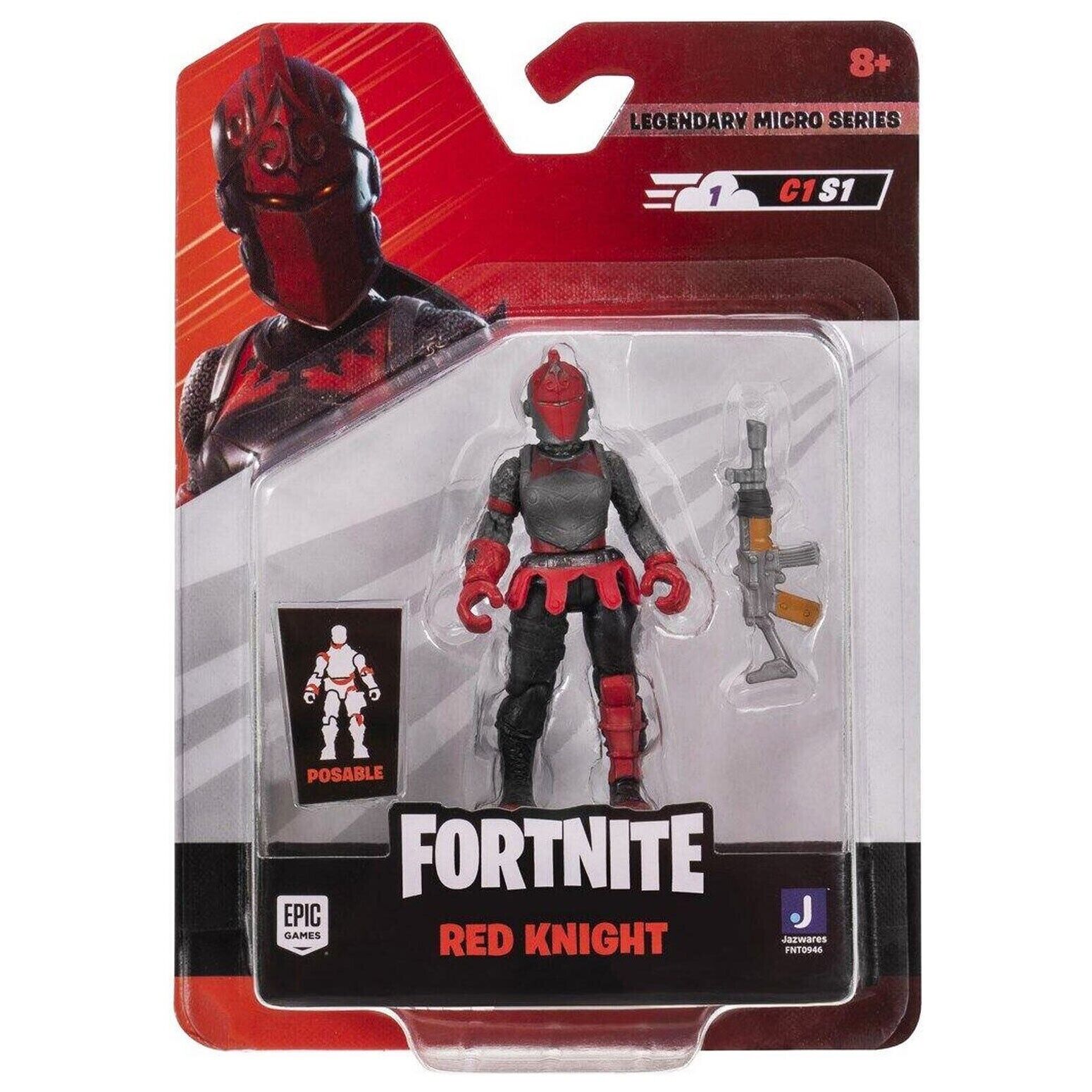 Fortnite Red Knight Legendary Micro Series 2.5" Action Figure NEW