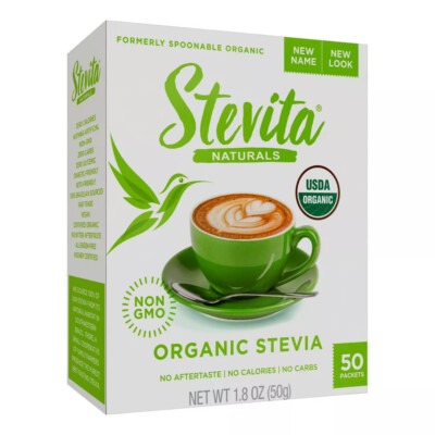 Stevita Organic Stevia - 50 Packets