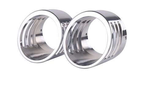 4.4" Exhaust End Tips Chrome Only for SHARKROAD 4.4" Megaphone, Upgrading - Bild 2 von 3