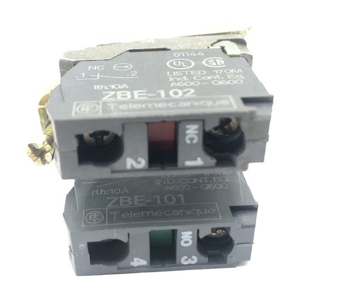 Schneider Body Fixing Collar with 1NO zbe-101 & 1NC ZBE-102 Contact Block - Picture 3 of 8