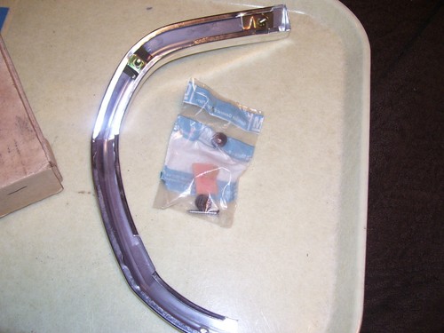 NOS GM 1964 Chevy Impala, Conv, SS. Eyebrow Molding Left side. With hardware. - Picture 3 of 4