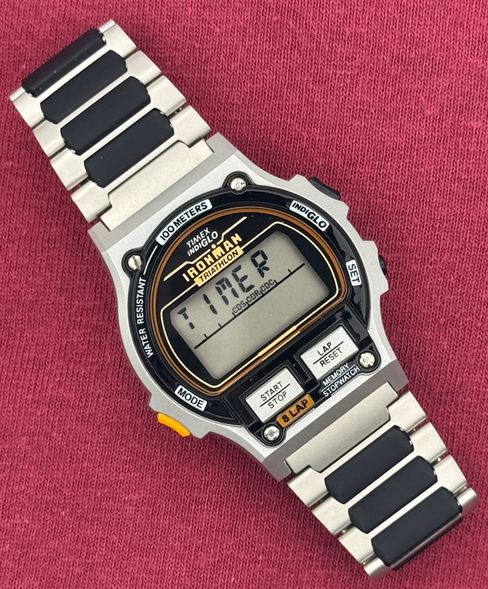 美品　ヴィンテージ　Timex Ironman Triathlon デジタル時計 NOS 1994 Vintage Timex Ironman Triathlon Men's Digital Watch - BOX