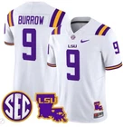 Joe Burrow Jersey #9 LSU Tigers - All Stitched White
