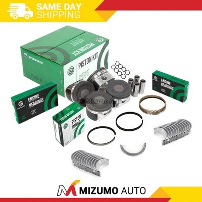 Pistons 19mm Wrist Pin Main Rod Bearings Fit 00-06 Audi Volkswagen Turbo 1.8 20V