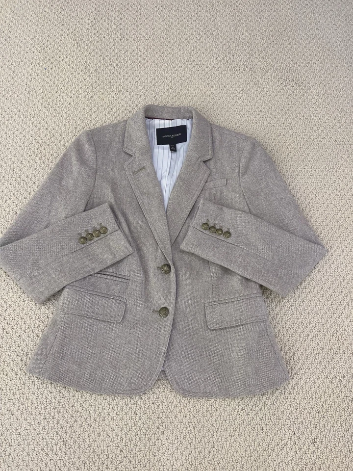 blazer banana republic mujer mezcla lana talla 2p Foto 3 de 4