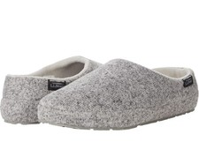 L.L.Bean Sweater Fleece Slipper Scuff II Gray Heather 7 B M 