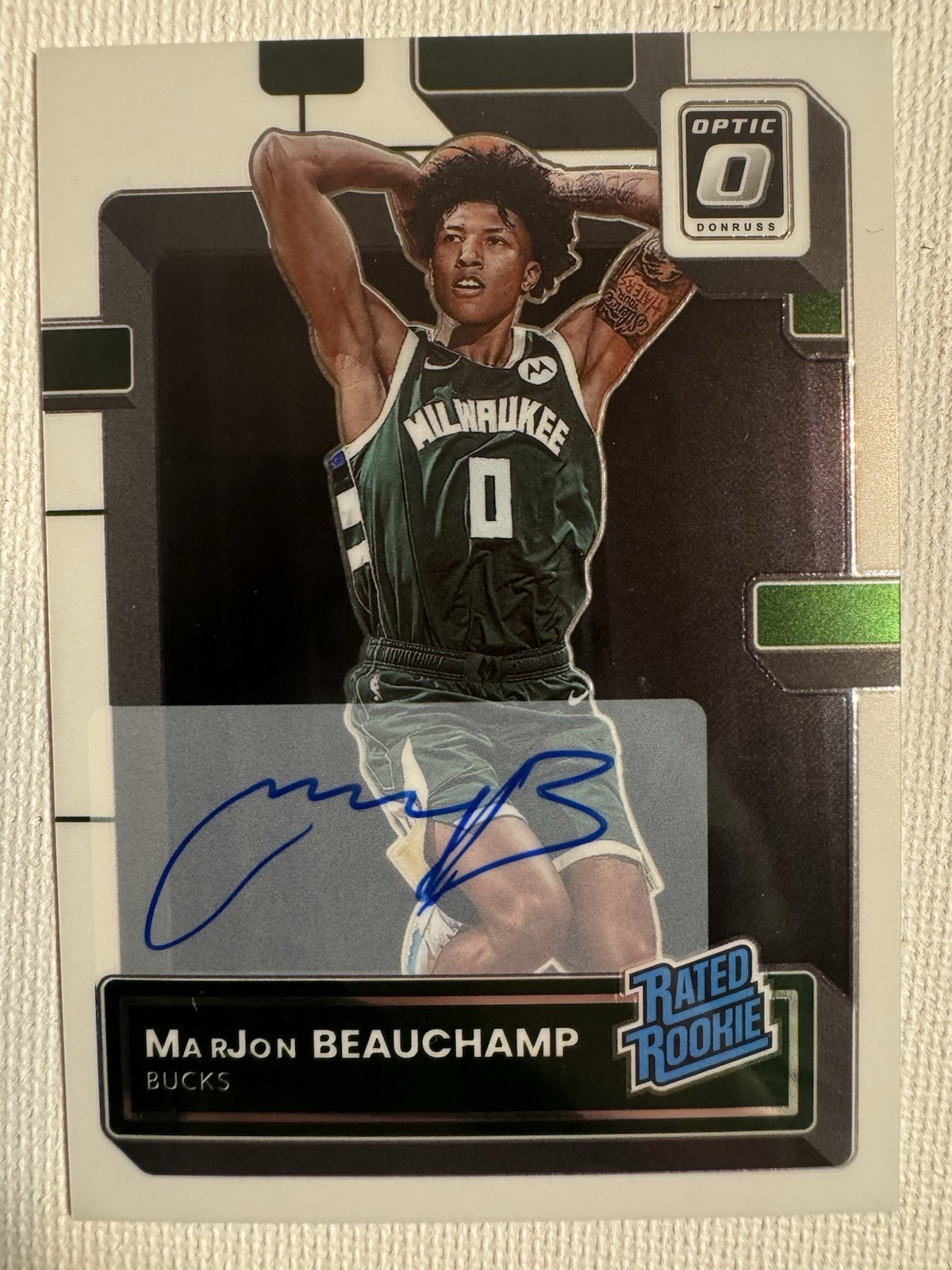 2022-23 Panini Donruss Optic - Rated Rookie MarJon Beauchamp #210 Sig  (AU, RC)