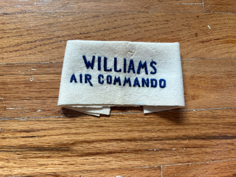 Williams air commando Patch unknown time period maybe Vietnam special forces.