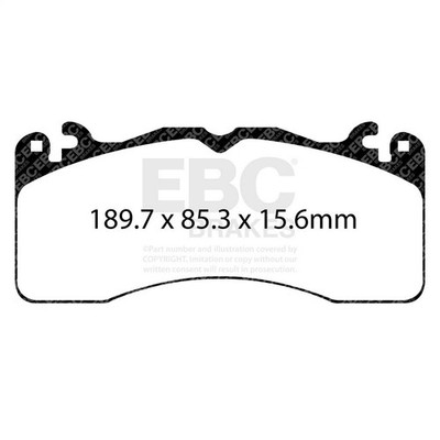 EBC Brakes DP43040R Disc Brake Pad Set Front Yellowstuff Our Flagship range FMSI
