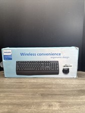 Philips 3000 Series Professional 2.4GHz Wireless SPK6348 Keyboard  SPK7348 Mous