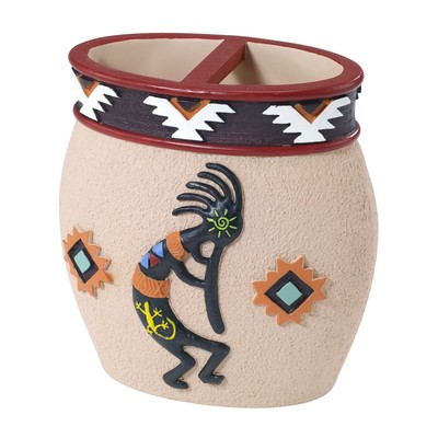 - Toothbrush Holder, Guest Bathroom Essentials, Aztec Home Decor (Navajo Danc...