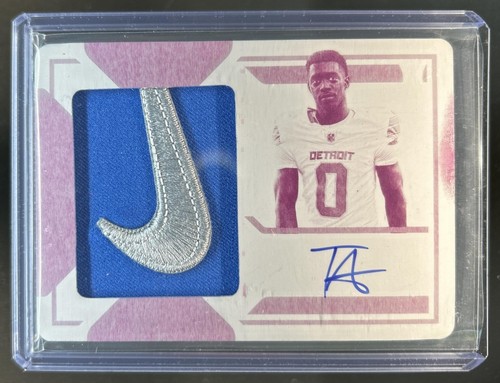 2024 National Treasures Terrion Arnold Magenta Plate Rookie Nike Patch Auto #1/1