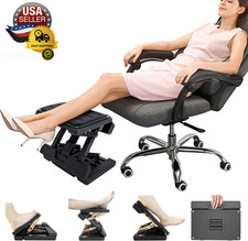 Adjustable Foot Rest and Footstool under Desk, Ergonomic Leg Rest with Massage R