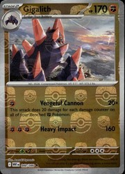 Gigalith (Master Ball Pattern) 048/086 SV: White Flare Reverse Holo