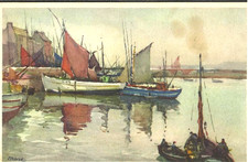 MARE - Paesaggi marini Barche a vela in un placido mare -  n. 7 car  -var459-65