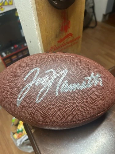 Joe Namath Autographed Football Hologram