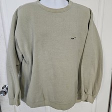 Vintage White Tag Nike Sweater Crew Neck Pullover Light Green Made In USA XL
