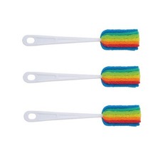 3PCS Cleaning Brush Bottle Scrubbers Sponge Cleaner for Coffee Glasses Washing