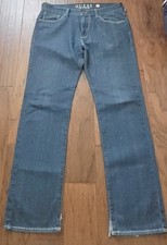 Guess Men's Sz 34x32 Blue Lincoln Slim Straight Fit Stretch Denim Jeans