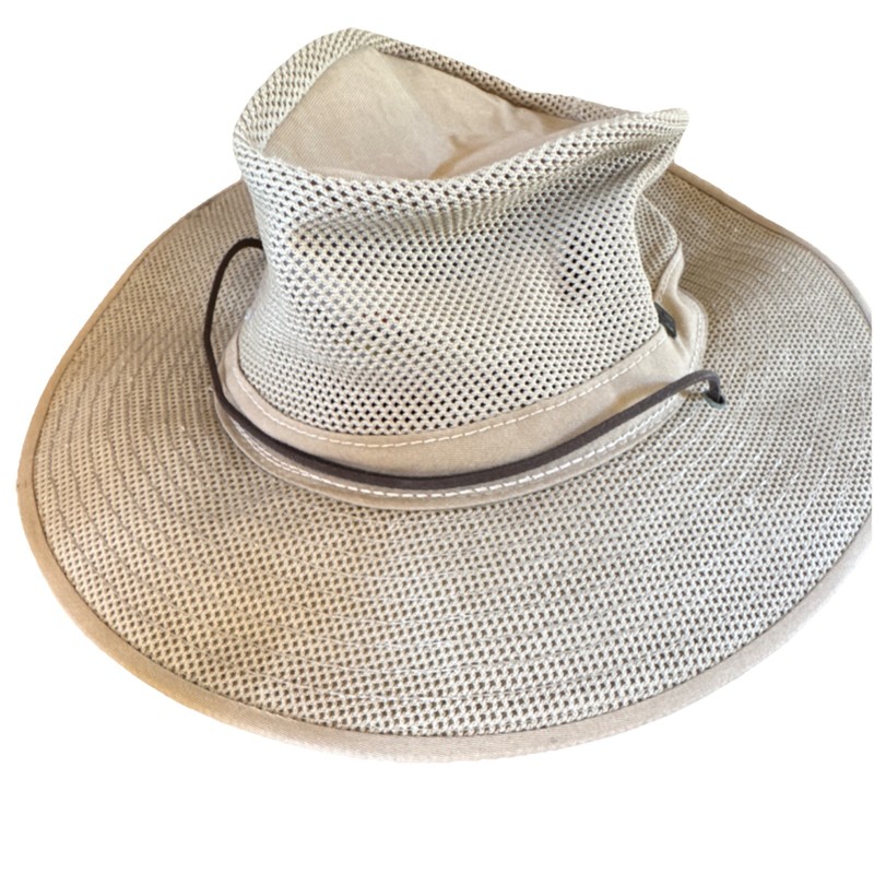 Henschel Hat Co. Mesh Cotton Wide Brim Hat X-Large Beige
