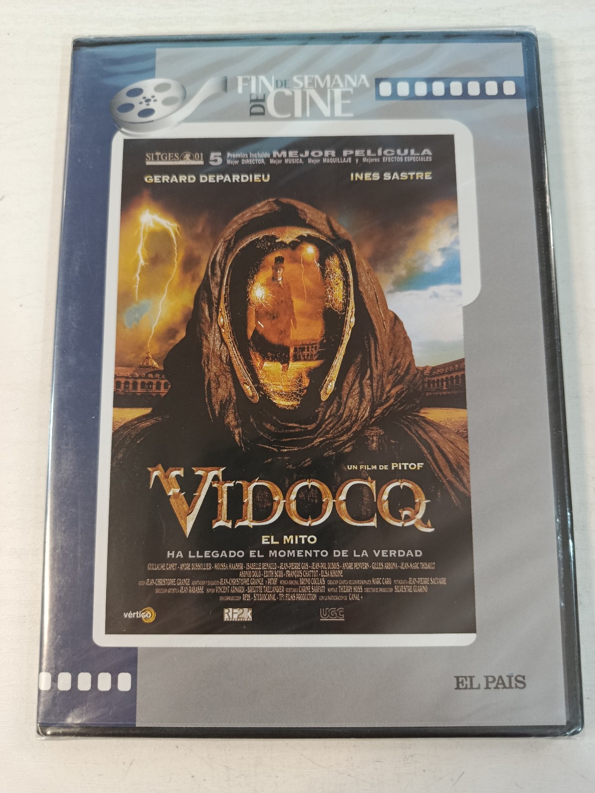 Vidocq El Mito DVD French Spanish Region 2 New Gerard Depardieu Pitof