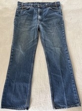 VTG 90s Levis 517 Orange Tab Blue Jeans Mens 40 x30 Straight USA 20517-0217
