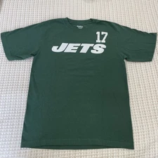 JETS Size M Plaxico Burress #17 Reebok T-shirt Men's NFL Football