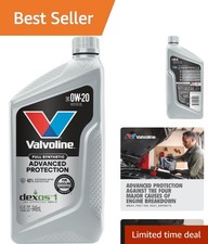 Exceptional Advanced Full Synthetic 0W-20 Motor Oil 1 Quart - Fuel Economy Boost 64.76 per gallon