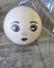 Pre Painted Resin doll heads 2" Wangs International NIP BQ565B Girl Brown Eyes