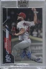 2020 Topps Clearly Authentic Auto Black 48/75 Junior Fernandez #CCA-JF Auto 1o3